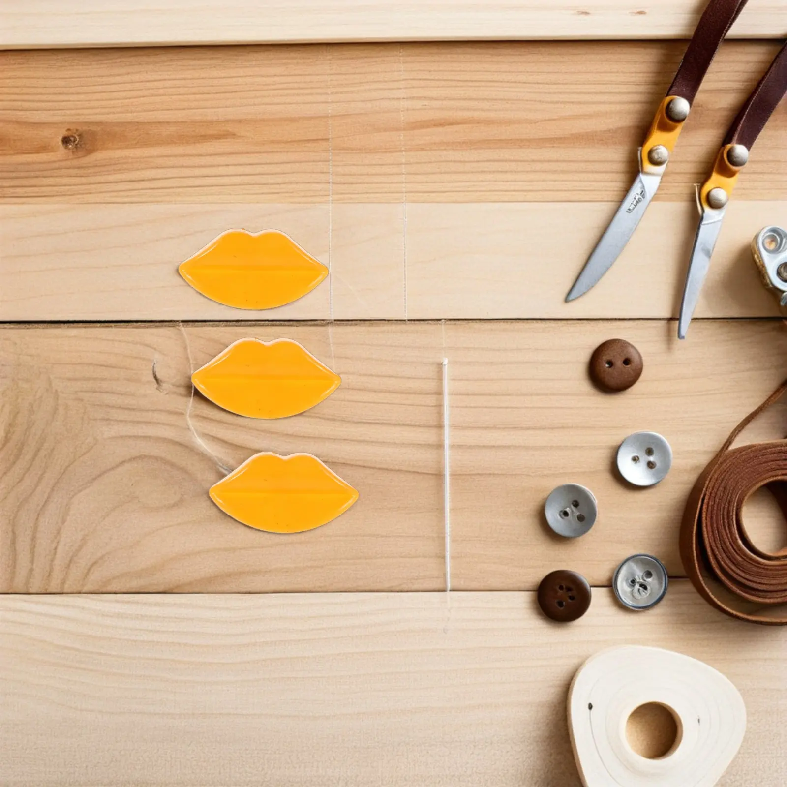 

100Pcs Mini Lips for Crafts Plastic Mouths Flatback Lip Shape Mouth Replacement Accessories for Handmade Stuffed Animals Puppet