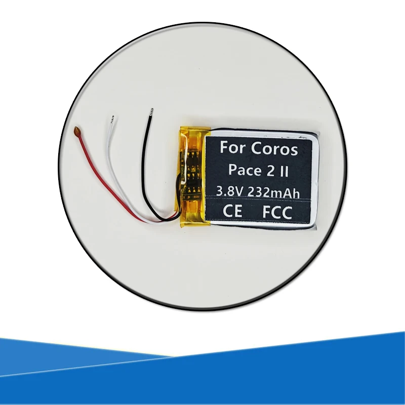 Original Replaces 232mAh 3.8V Battery For Coros Pace 2 Smartwatch