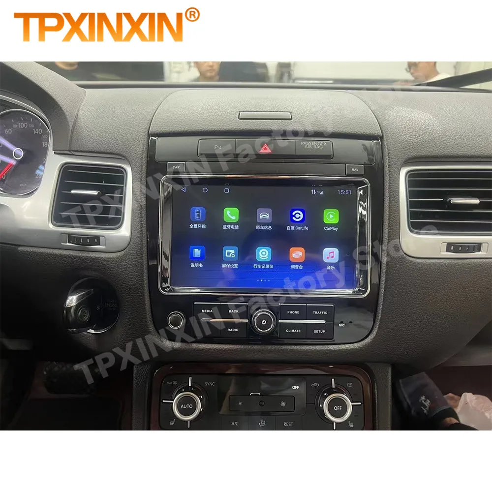 Android 13 Radio Coche With BT 5.0 For VW Touareg 2011~2017 Automotive Multimedia Video Stereo Receiver Navigation Audio Unit