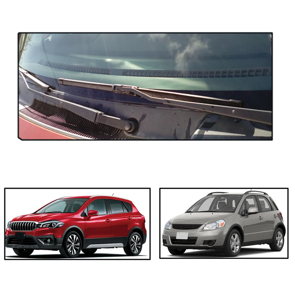 Car Windscreen Wiper Blades For Suzuki SX4 /SX4 S-Cross Front Rear Window 2006 2007 2008 2009 2010 2011 2012 2013 2014 2015