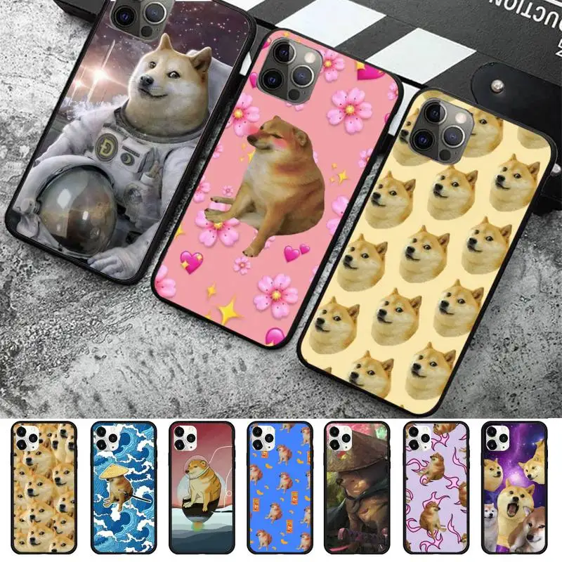 Cheems Doge Phone Case for iPhone 11 12 13 Mini Pro Max 8 7 6 6S Plus X 5 SE 2020 XR XS Funda Case