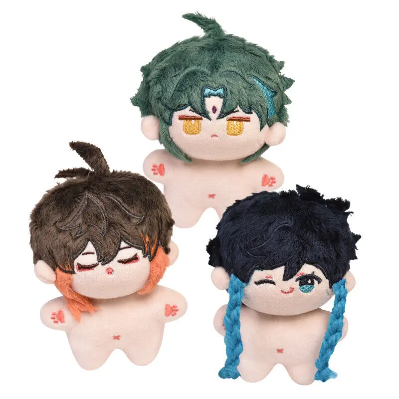 Genshin Impact Venti Xiao Zhongli Anime Plush Maumet Puppet Cotton Cospaly Pendant Cartoon Gift Decorate