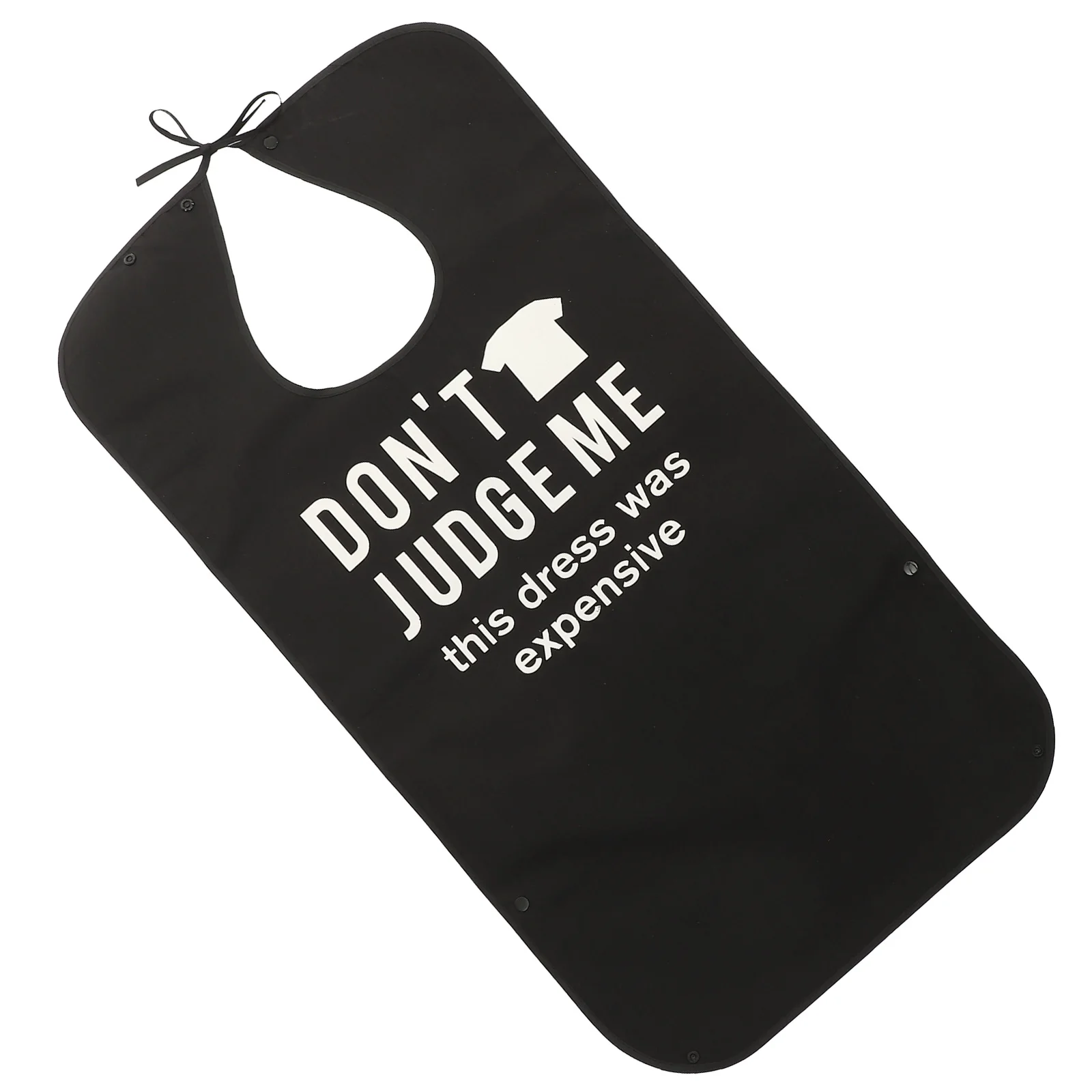 

Waterproof Adult Bib Reusable Polyester Eating Protector Adjustable Lace Button Design For Elderly Sick Disabled Washable