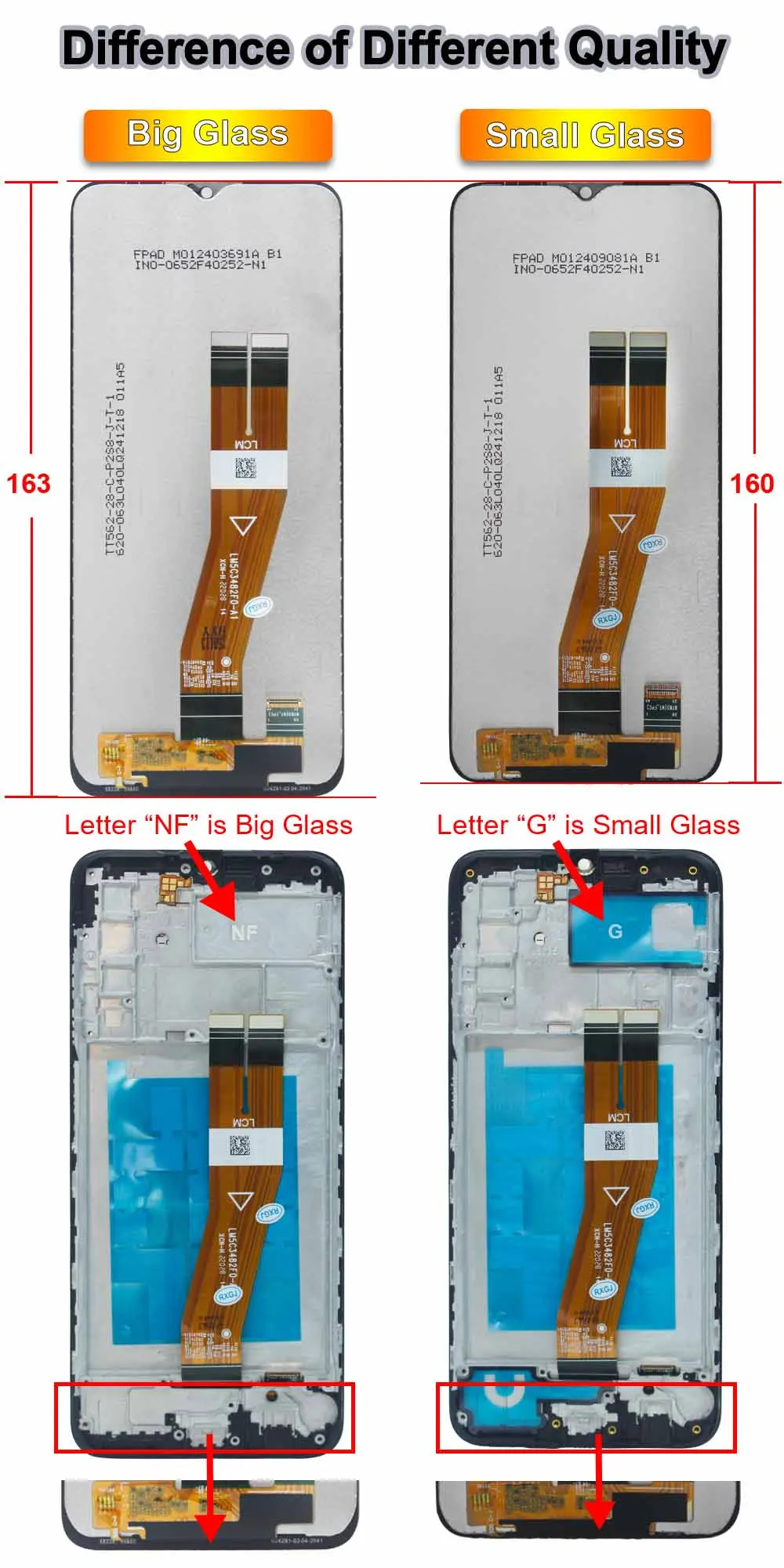 A03S LCD for Samsung Galaxy A03S A037 A037F A037F/DS LCD Display Digital Touch Screen Replacement for Samsung A03S A037F Screen