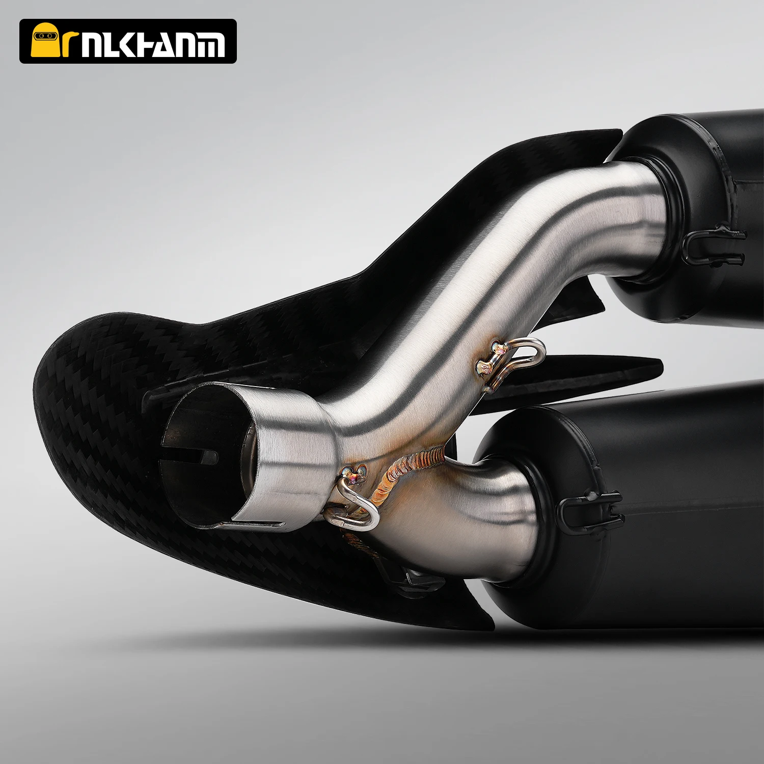 كاتم صوت عادم الدراجة النارية Monster 937/950 تعديل ZARD من ألياف الكربون بمنفذ مزدوج للهروب لدوكاتي مونستر 950 937