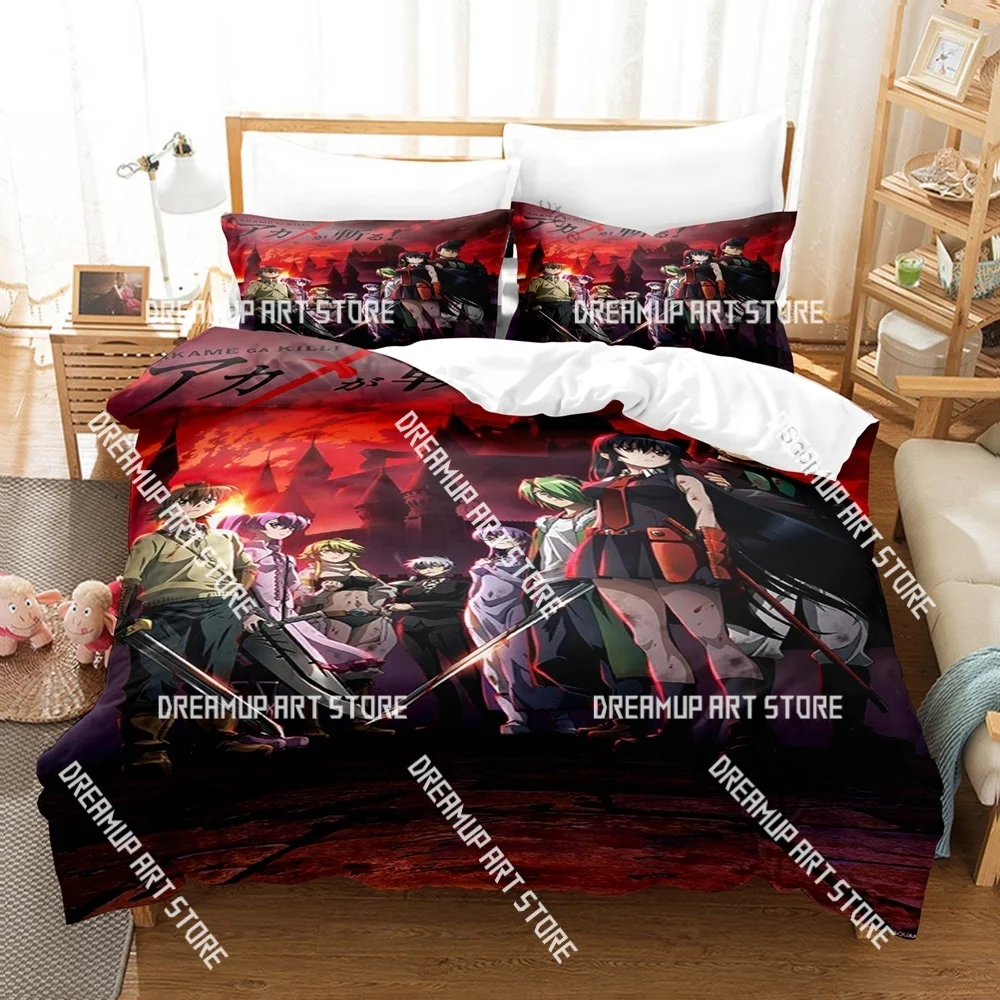 3D Printed Akame Ga Kill! Anime Bedding Set for Boys Girls Duvet Cover Pillowcase Twin Queen King Full Single Double Sizes