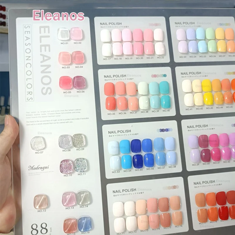 Eleanos 88pcs Set di smalti per Gel Soak Off UV LED Kit di smalti per Gel colori della caramella all'ingrosso 15ml collezione di Gel per unghie per salone di bellezza