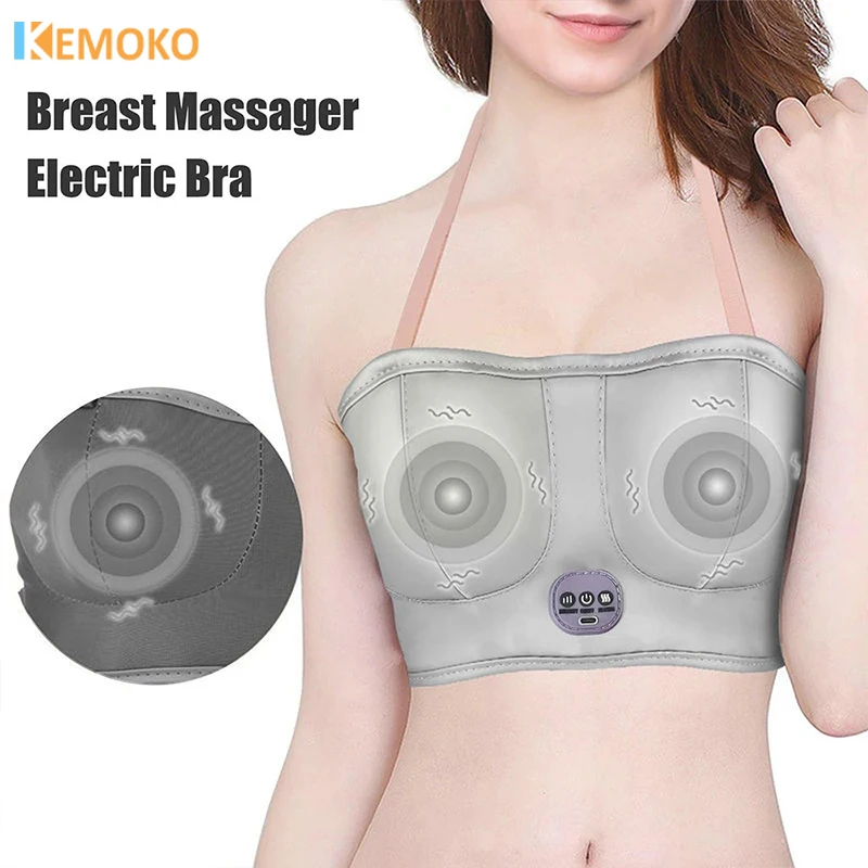 

Electric Breast Massager Firming Enlarge Bra Breast Enlargement Pump Massage Bra Lifting Lymphatic Enhancement Drainage Massager