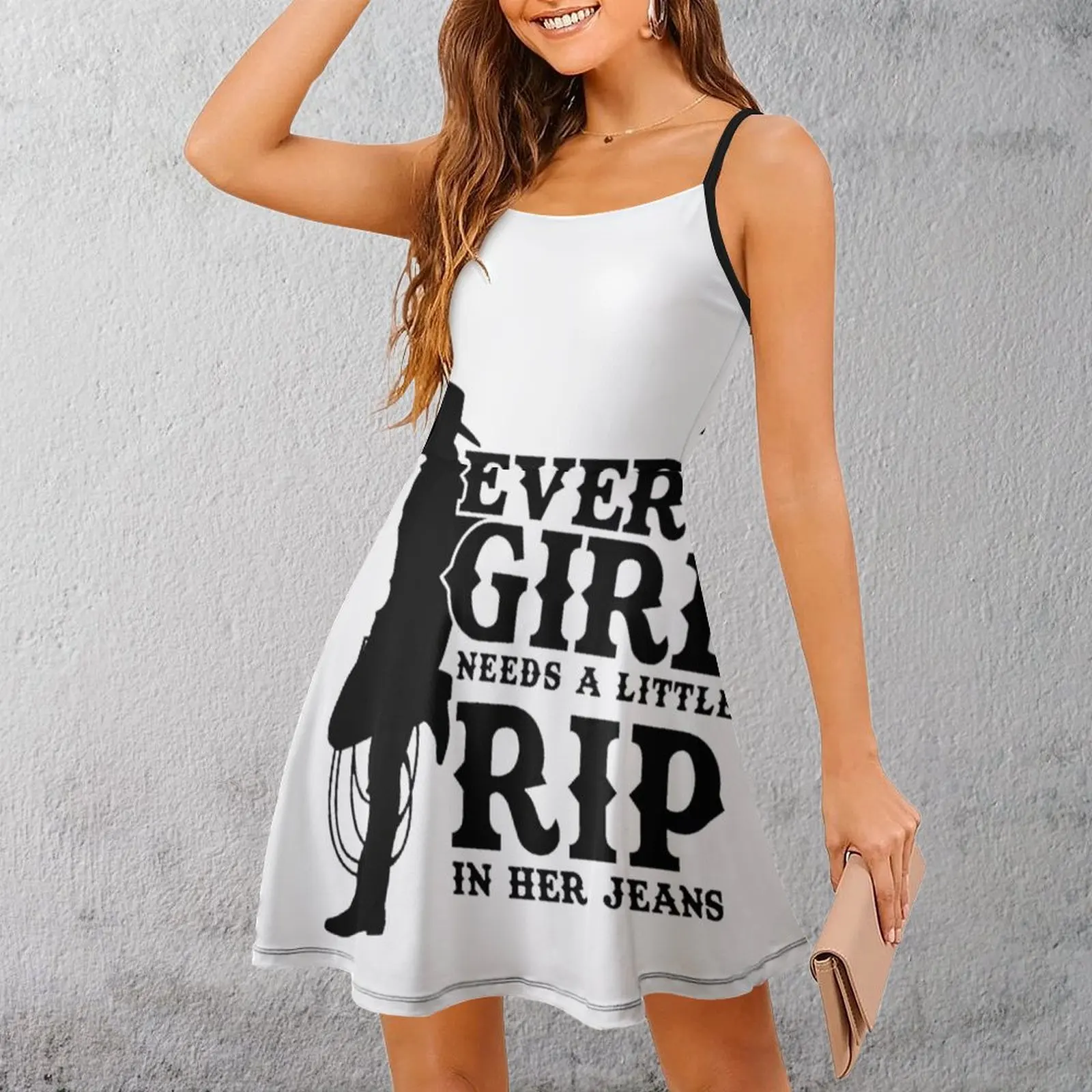 

Экзотические джинсы в стиле пастушки, креативное женское платье на бретельках, женская одежда, жарт, коктейльное платье на бретелях