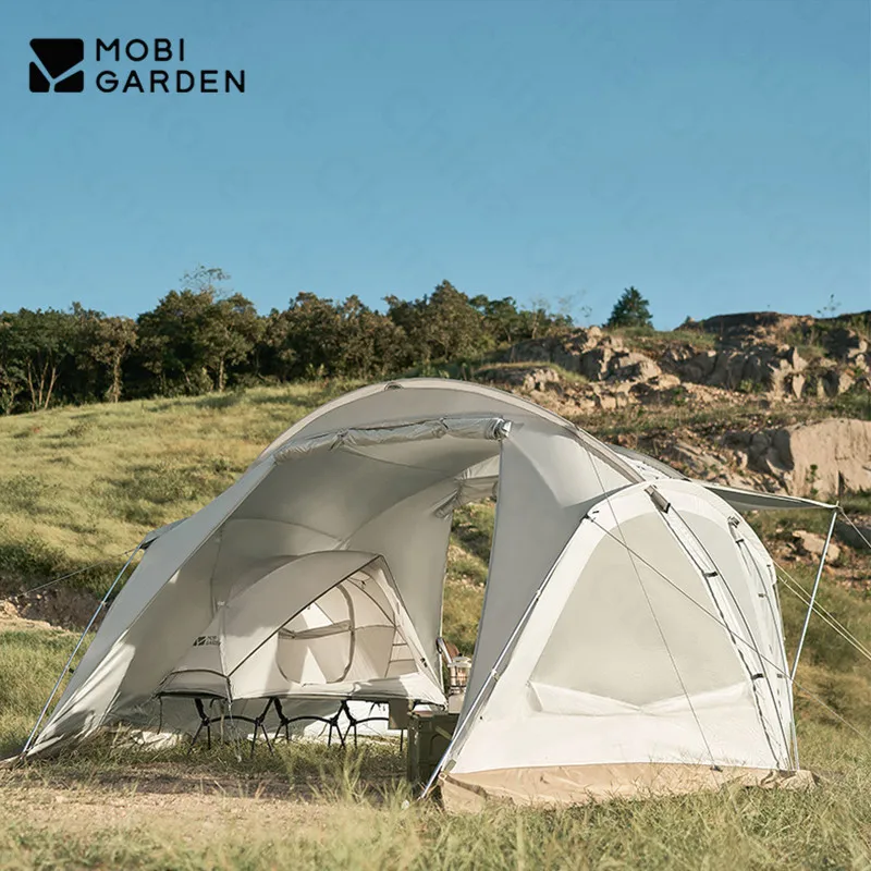 MOBI GARDEN Outdoor Large Space Camping Tent 5-8 Persons Portable