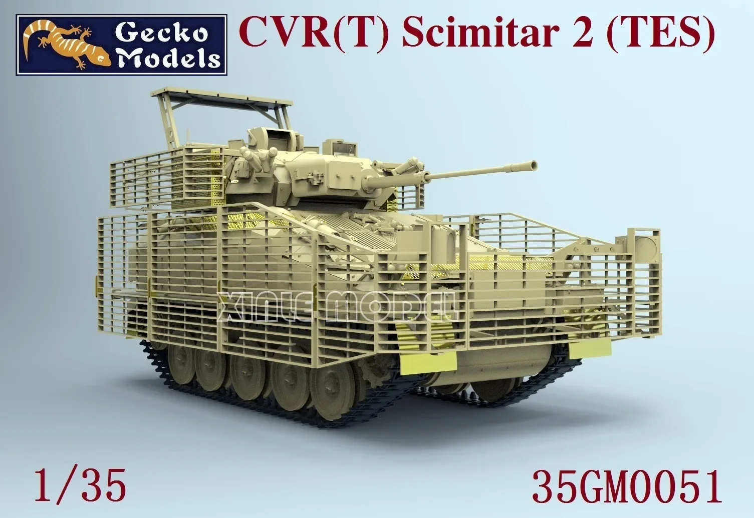 Gecko model  Building Kits 1/35  Scale Model Kit 35GM0051 curved blade Mk.2 CVR (T) TES H tracked armored vehicle