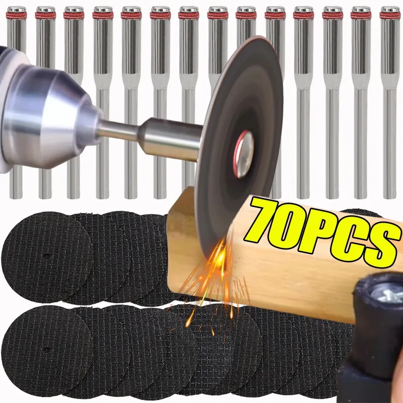 

70/5Pcs Grinding Polishing Disc Abrasive Cutting Disc Wheels for Steel Wood Accesories Mandrels Rotary Blade Tool Home Hardware