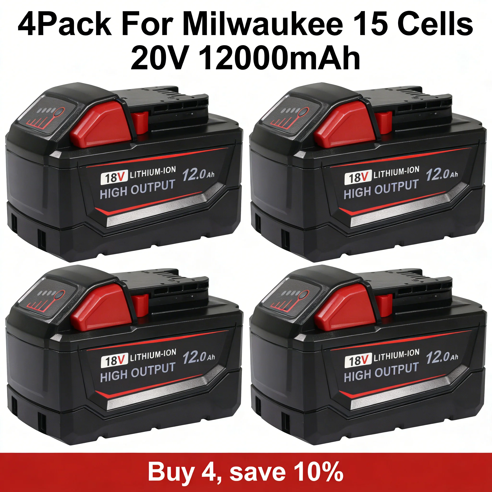 4PACK M18 Lithium-I…