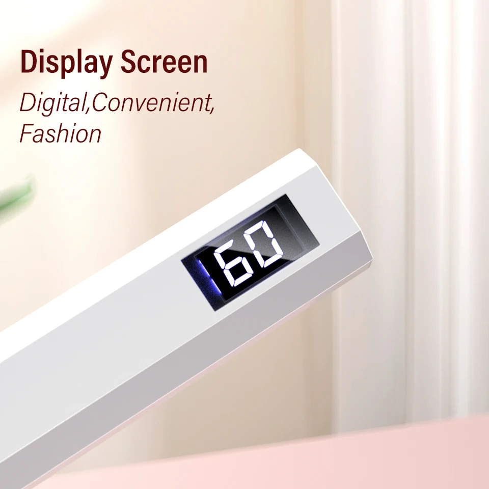 YIKOOLIN lámpara LED UV portátil recargable de mano, 3W, mini secadora de gel, 2 temporizadores, carga USB, herramienta de manicura para hogar 3