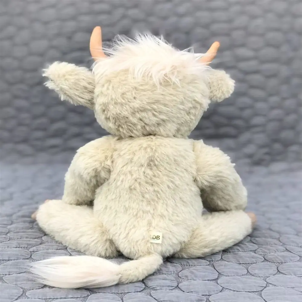 Für Kind Geschenke Langhaar Bull Puppe Figur Spielzeug Highland Kuh Simulation Highland Kuh Plushie Rinder Stofftier