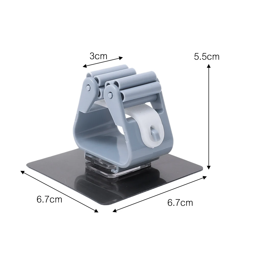 Wall Mounted Mop Organizer Holder Waterproof Broom Hanger Adjustable Storage Rack Bathroom Hanging Hooks Household Storage Tool