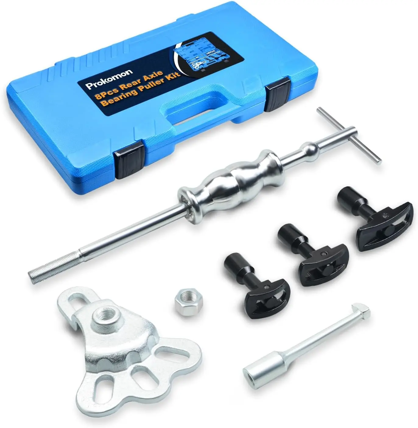 

Rear Axle Bearing Puller Kit with Slide Hammer Yoke & 3 Adapters