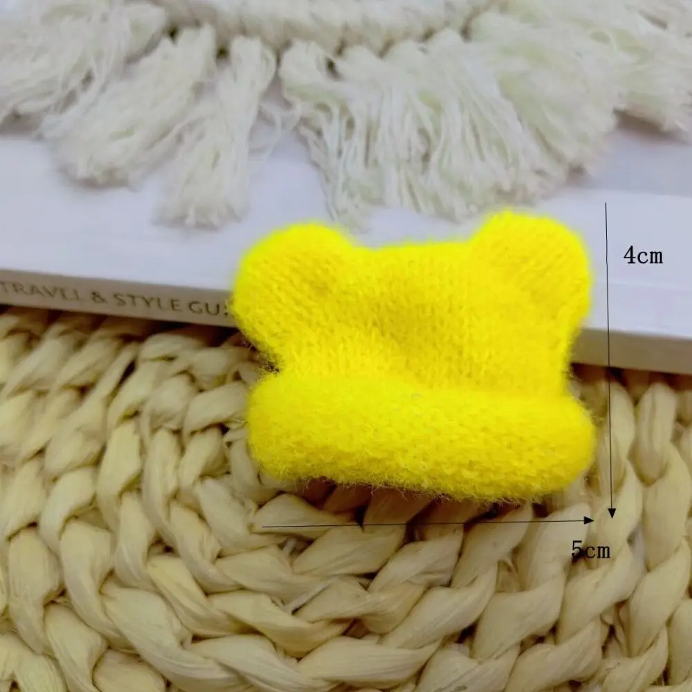 

Doll Hat Knitted Mini Knitted Hats Mini Handmade Materials DIY Doll Decorative Cap Cute Colorful Knitted Finger Cap Doll