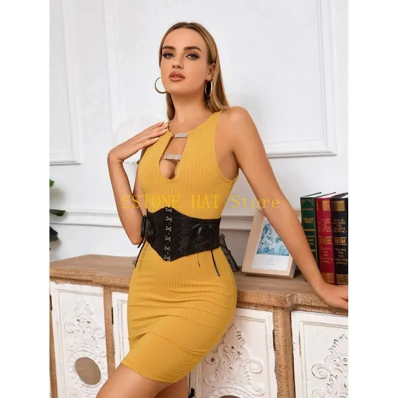 49MF 여성 탄성 코르셋 조절 가능한 로프 코르셋은 언더 버스트 코르셋 소모품