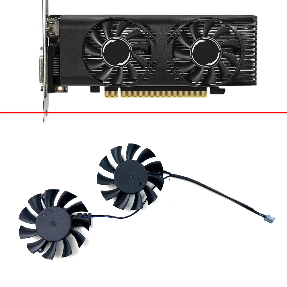 NEW Cooling Fan 46mm 2pin HA5510H12F-Z 2pin 0.30A GTX1650  LP OC GPU FAN For MSI GTX1650 LP OCV1 graphics card replacement fan