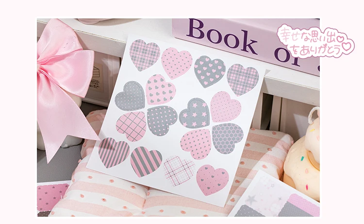 TIANZI Cartoon Die Cut Stickers Book 20/40 Sheets Decorative Diary Scrapbooking Supplies Handmade Japanese Stationery