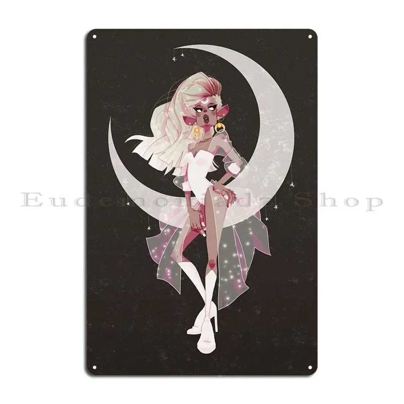 Auri The Moon Elf Metal Plaque Poster Club Bar Poster Designing Pub Create Tin Sign Poster