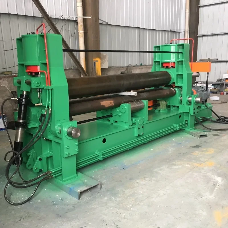 W11S-12X3200 3-لفة لوحة المتداول آلة لوحة هيدروليكية المتداول آلة 3 لفة للوحة سمك 12 مللي متر