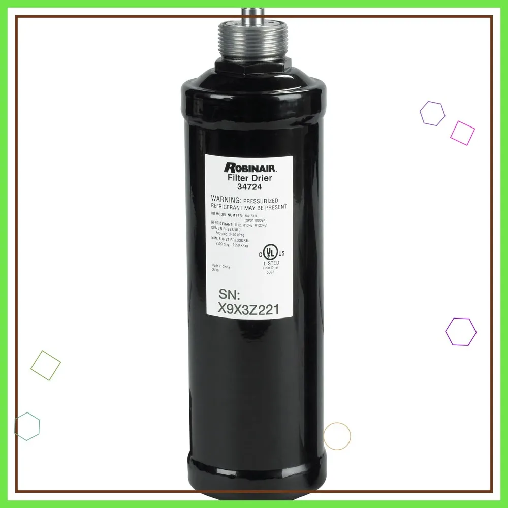

A/C Recycling Filter-Drier Spin-On Replacement Filter for RRR Machines AC1234-4/6/9 + More