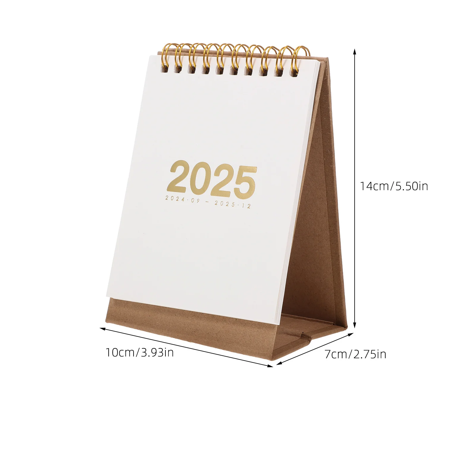 2025 mesa flip em pé espiral encadernado calendário de mesa para escritório casa escola uso planejador diário mini calendário de mesa 2025