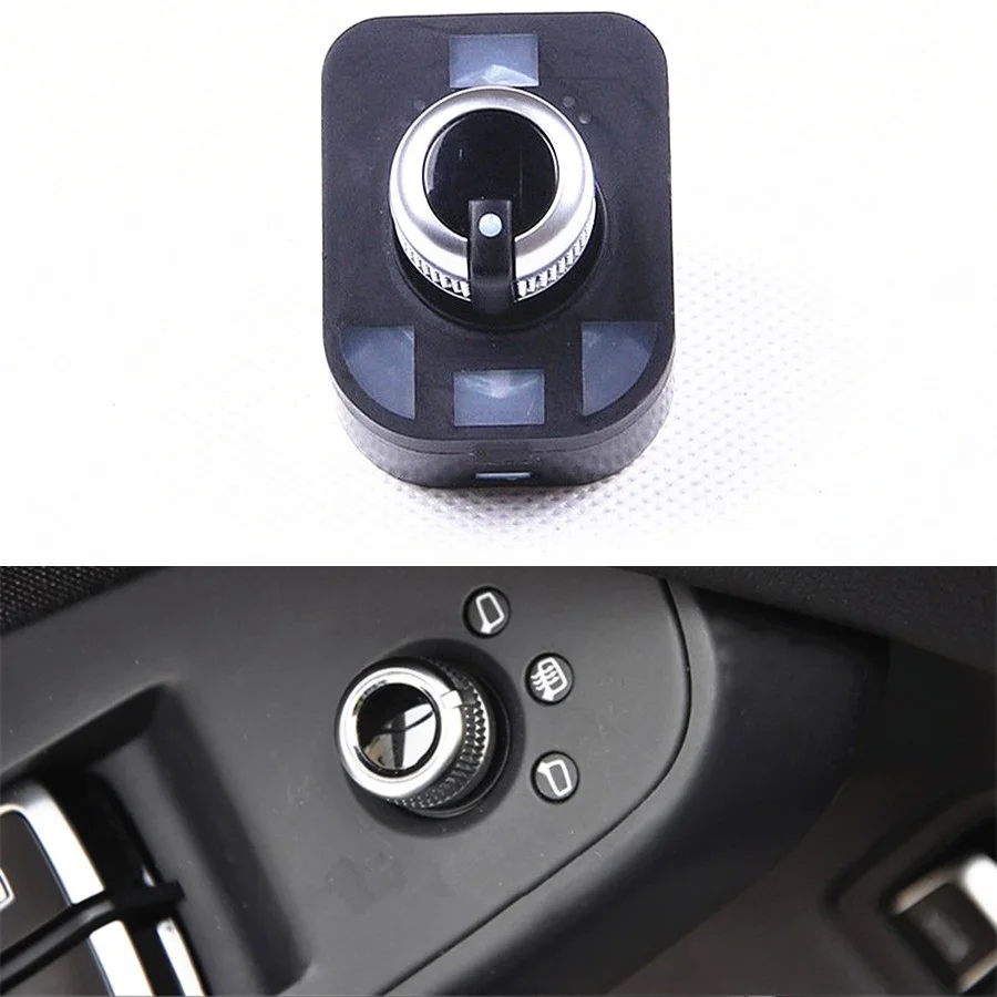 COSTLYSEED Chrome Electric Mirror Adjust Switch Knob Folding for Audi A6 S6 C7 A7 A8 TT 4GD 959 565A 4GD 959 565 8KD959565