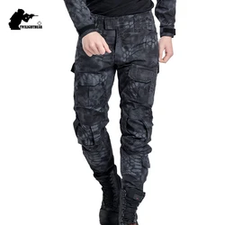 Airsoft Camouflage Tactical Pants High Quality Wear-resisting Multi Pocket Military Cargo Pant Men Clothing Work Trousers TFG3