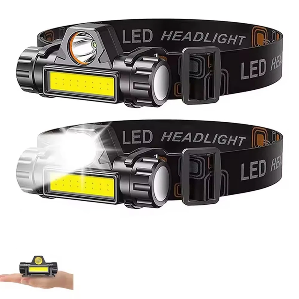 

LED headlamp Flashlight LED Rechargeable Headlight for Running, Camping, Hiking USB Rechargeable Head Flashlight Outdoor