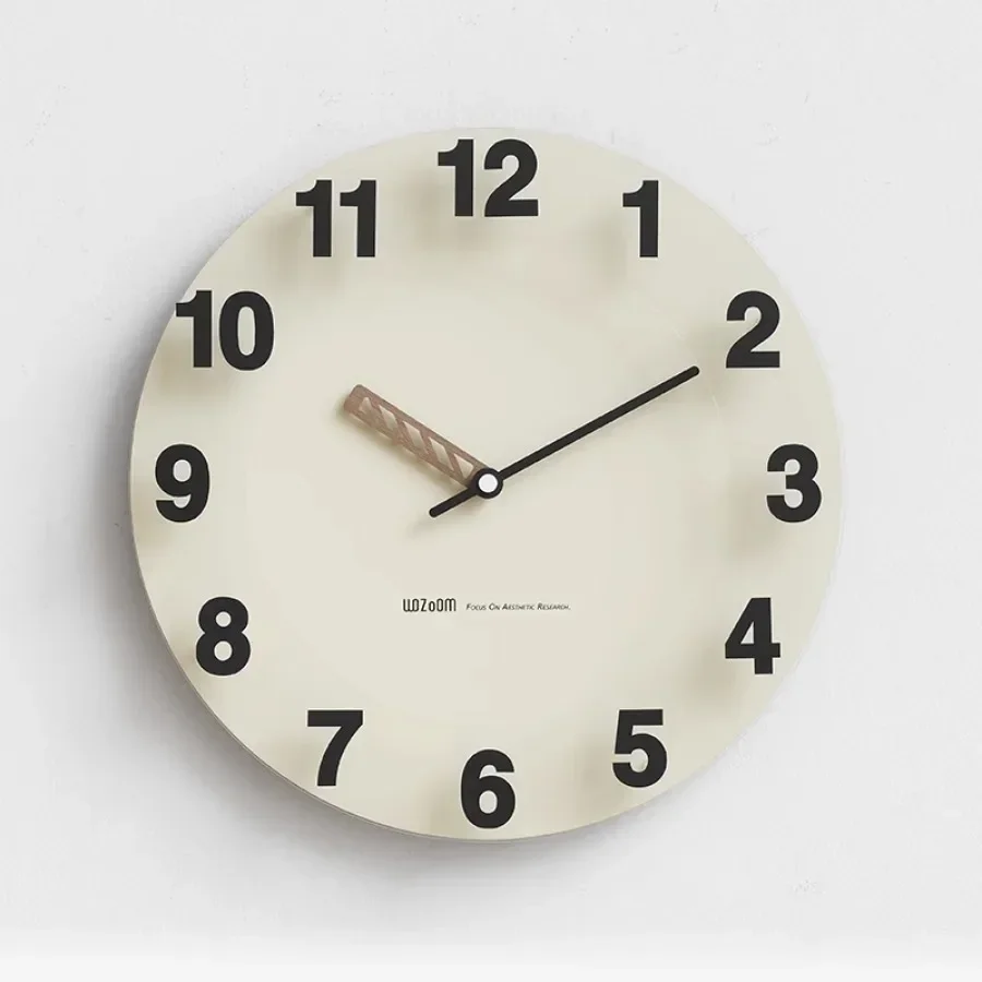 

Classic Wall Clock Decoration Home Hand Art White Wall Clock Living Room Number Round Modern Bedroom Office Wandklok Home