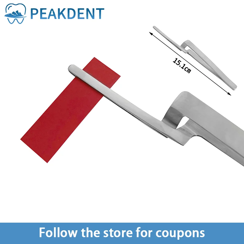 치과용 교합지 트위저, 직선 곡선 바이트 관절형 종이, 거치대 톱니 모양 플라이어 포셉, 스테인리스 치과 기구