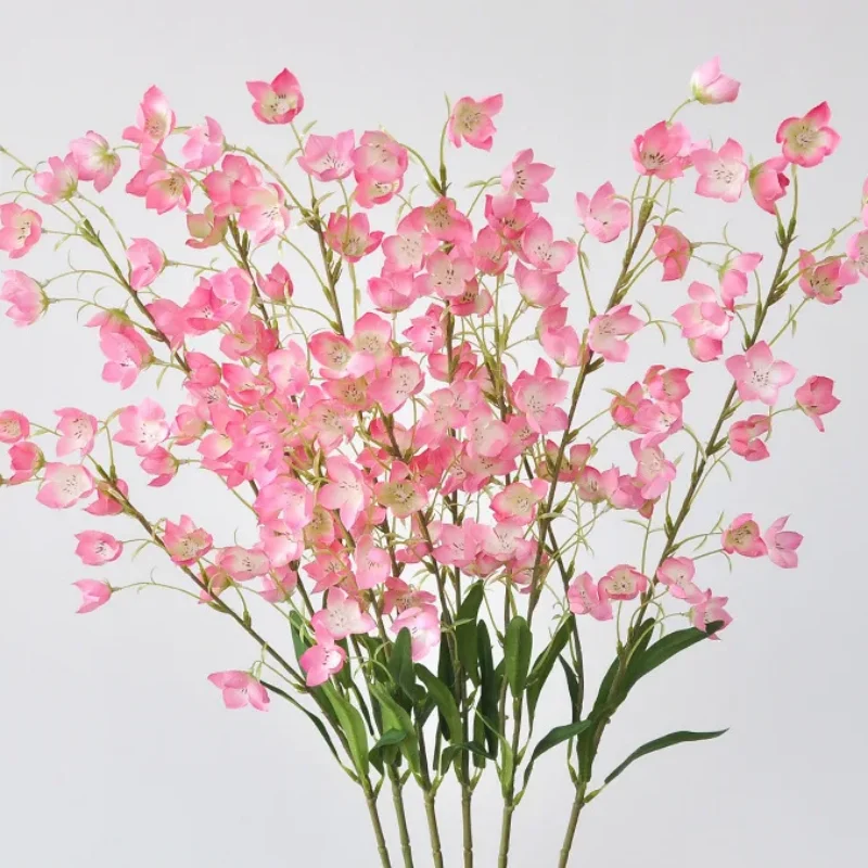 96 سنتيمتر 2 متشعب جرس السحلية زهرة اصطناعية الرياح الرنين زهرة باقة فرع طويل غرفة المعيشة المنزلي حفل زفاف الديكور #4