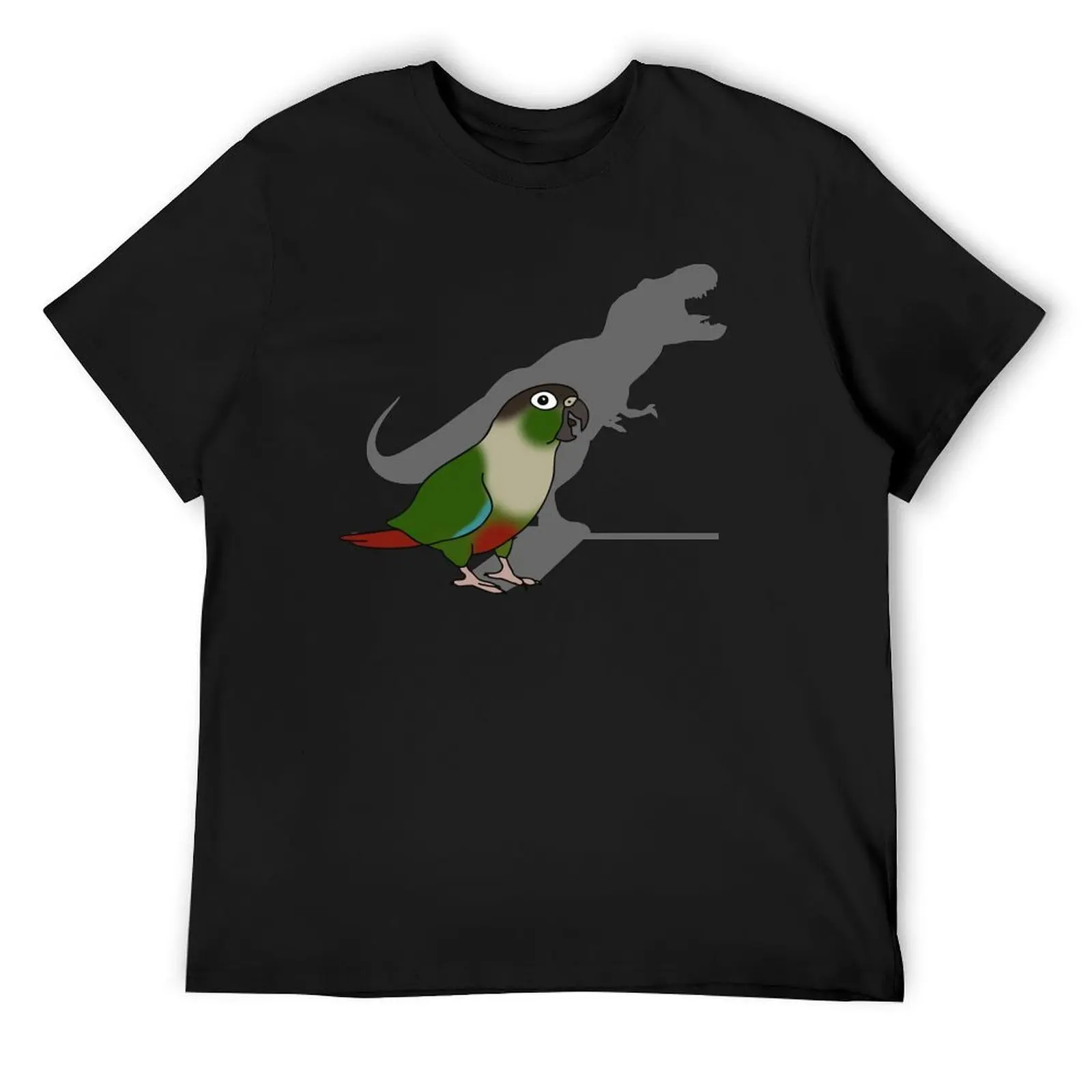 

t-rex shadow - green cheeked conure T-Shirt Anime t-shirt oversized graphic tee clothes mens t shirts pack