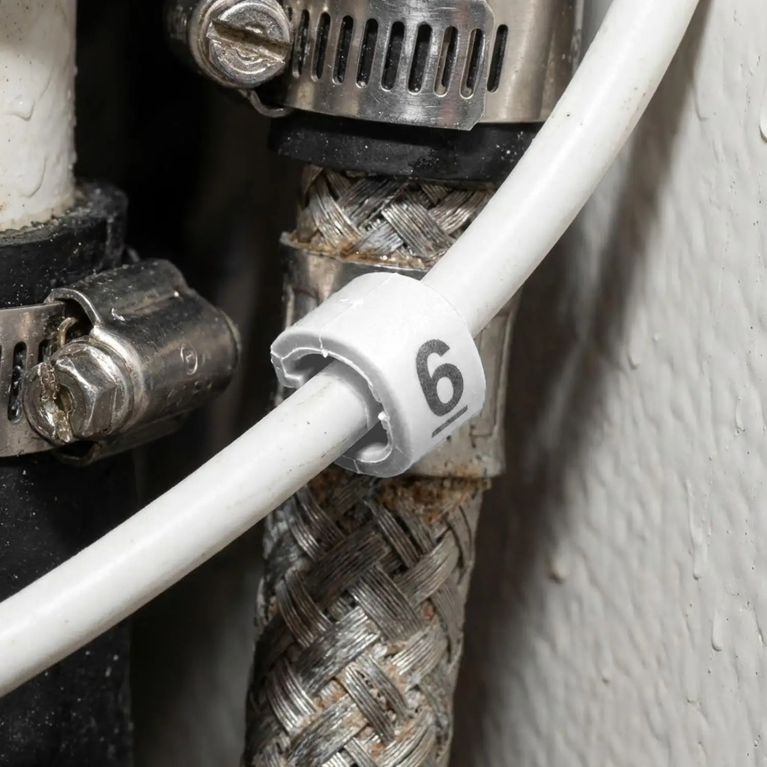 500 Stück Kabelmarkierer EC-0 EC-1 Markierungsnummern 0 bis 9, farbig, 2,5 mm² Isolierung, PVC-Kabelmarkierer, Kabelmarkierungs-Etiketten – Detail 5