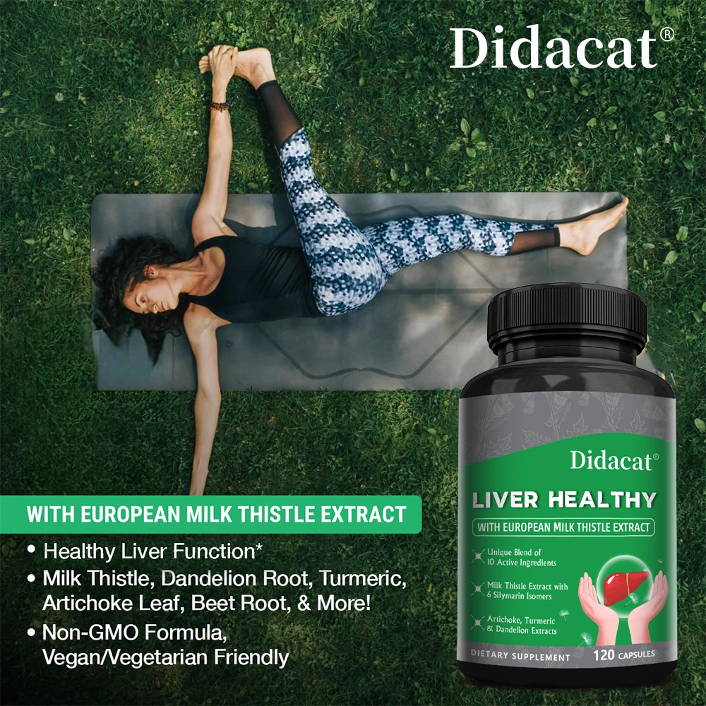 

Liver Cleansing Detox Supplement-Contains Artichoke,Turmeric,Milk Thistle,Antioxidant,Improve Liver Function, Promote Metabolism