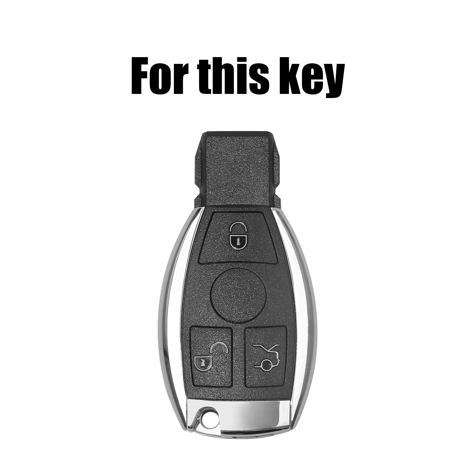 For Mercedes Benz A B C E S G M V Class CLA CLS GL GLS GLA GLK SLK SLS GLC PU Leather Remote Key Chain Case Cover Shell Holder