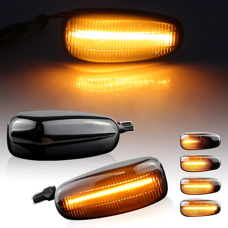 2PCS Led Side Marker Turn Signal Indicator Dynamic Lights Lamp for  Mercedes E-Class W124 W210 ML-Class W163 C-Class W202