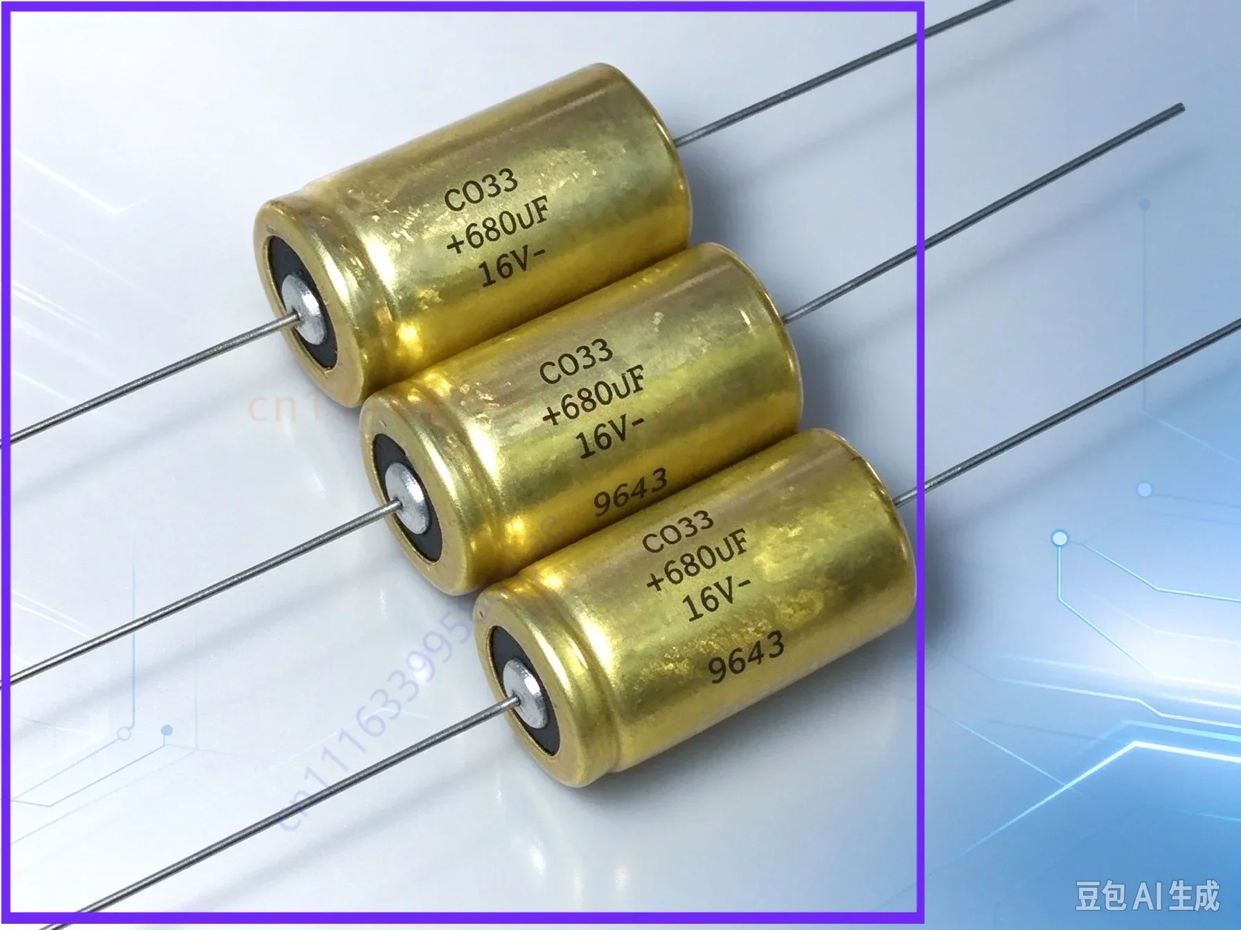 Premium for SLCE CO33 16V 680UF Gold Axial Audio Cathode Capacitor  10pcs