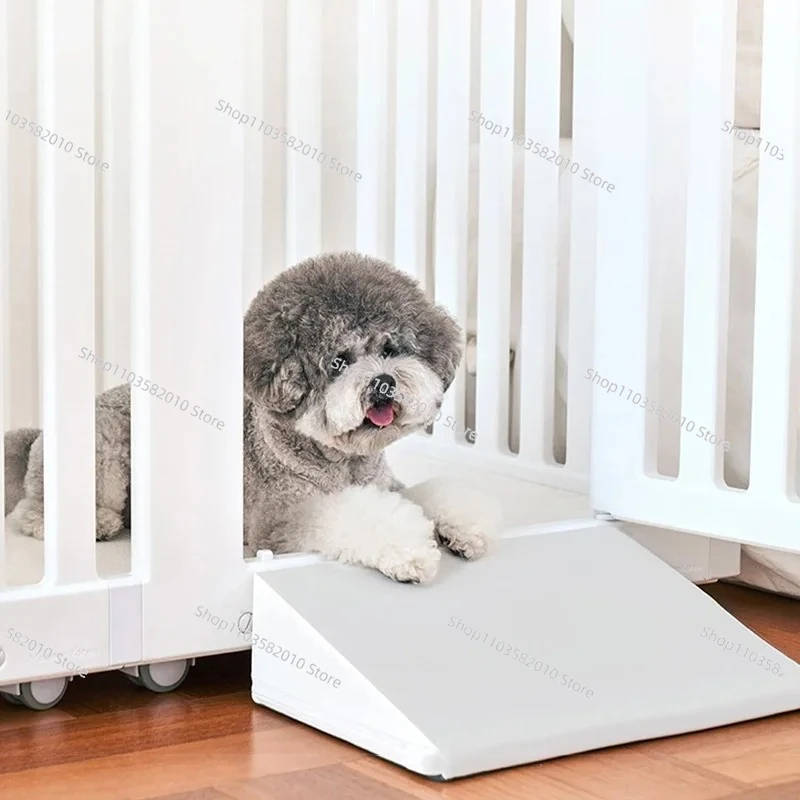 Wooden Dog Slope Ramp, Mushroom Pet Stair with Seat Cushion for Elderly Small Pets