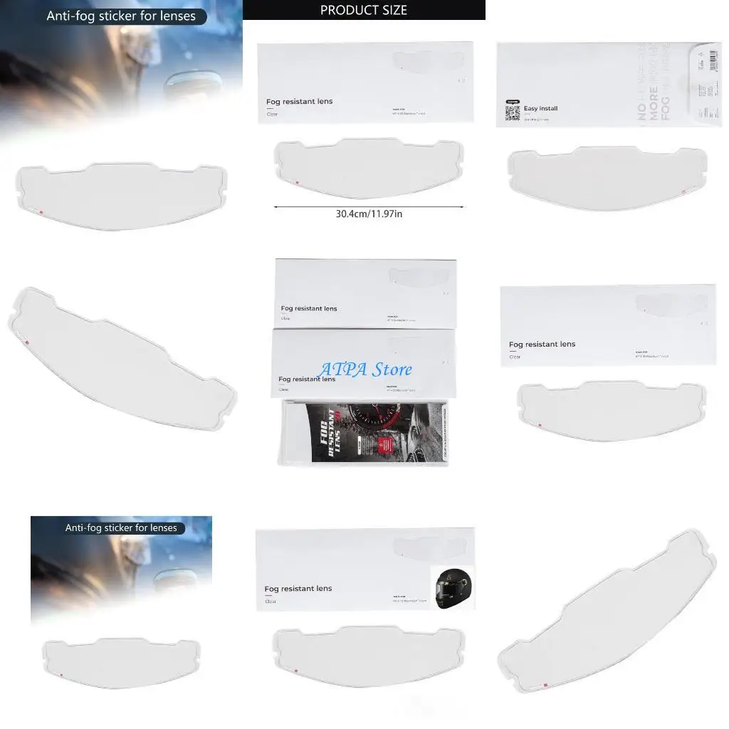 

U13C для мотоциклетных шлемов JARAMA, наклейка на линзы, противотуманная, улучшает видимость, снаряжение для верховой езды, на