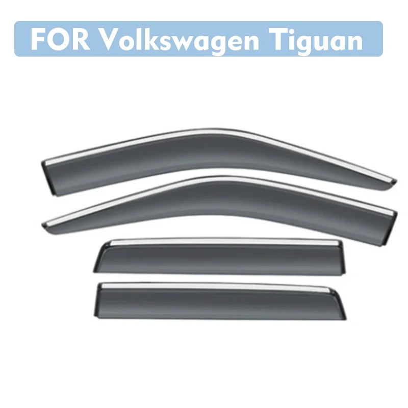 For Volkswagen VW Tiguan mk1 2007-2015 window visor car rain shield deflectors awning trim cover exterior accessories