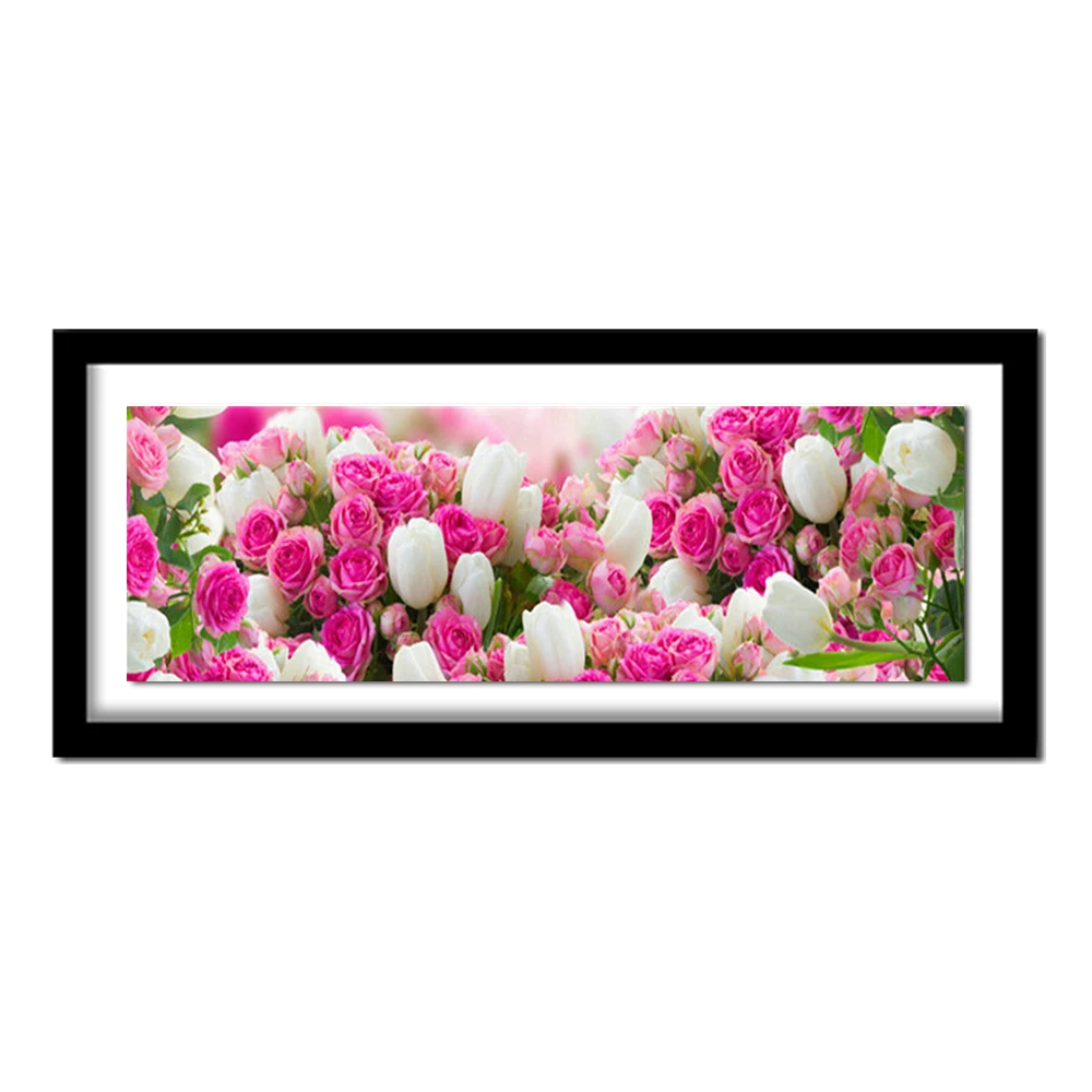 5D DIY Diamond Painting Flowers Rose Cross Stitch for Diamond Embroidery Diamond  Decorative Paintings Pictures