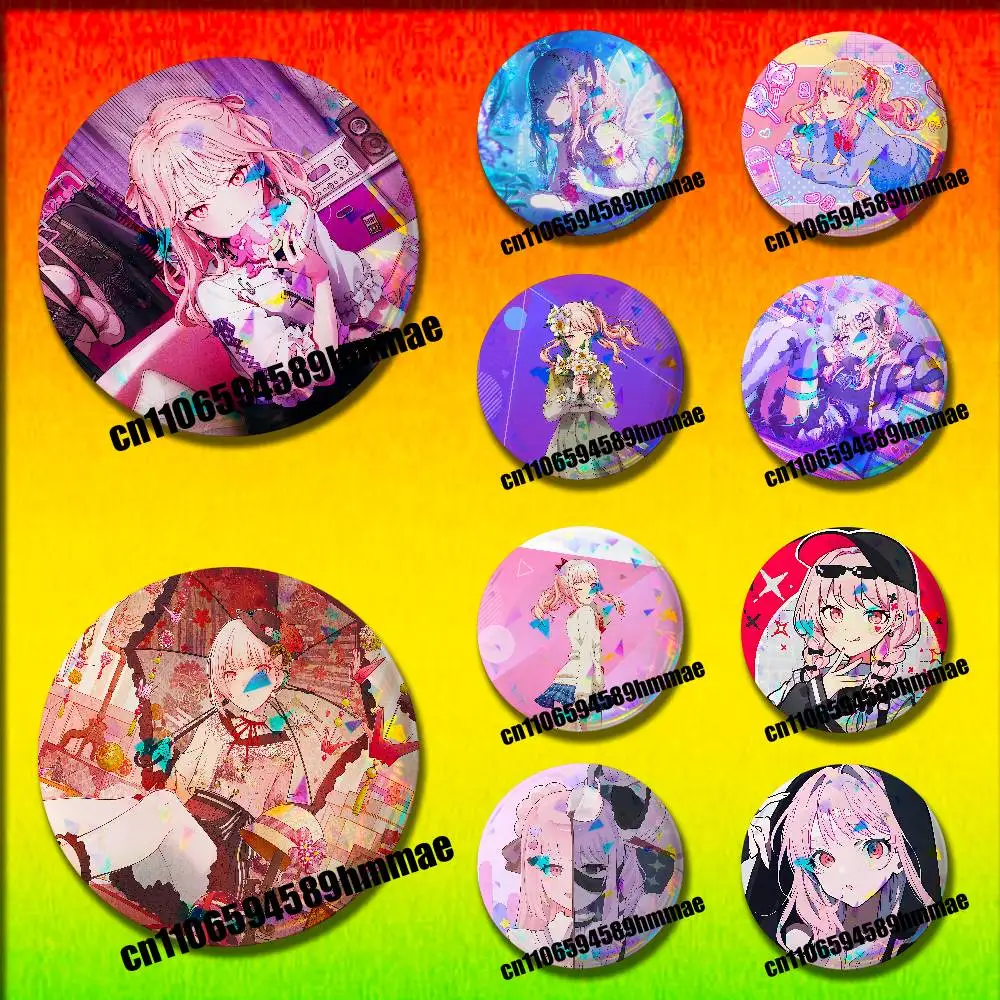 

For M-Mizuki A-Akiyama Emblem Round Pins Insignia Badge Cover Ornament 75mm Cosplay Brooch Button