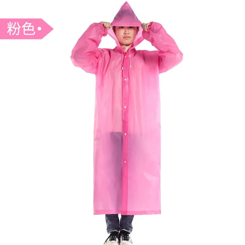 ไม่ทิ้งหนา EVA เสื้อกันฝนยาวไฟฟ้ารถ Raincoat ชายและหญิงเดินป่ากลางแจ้ง Raincoat Poncho