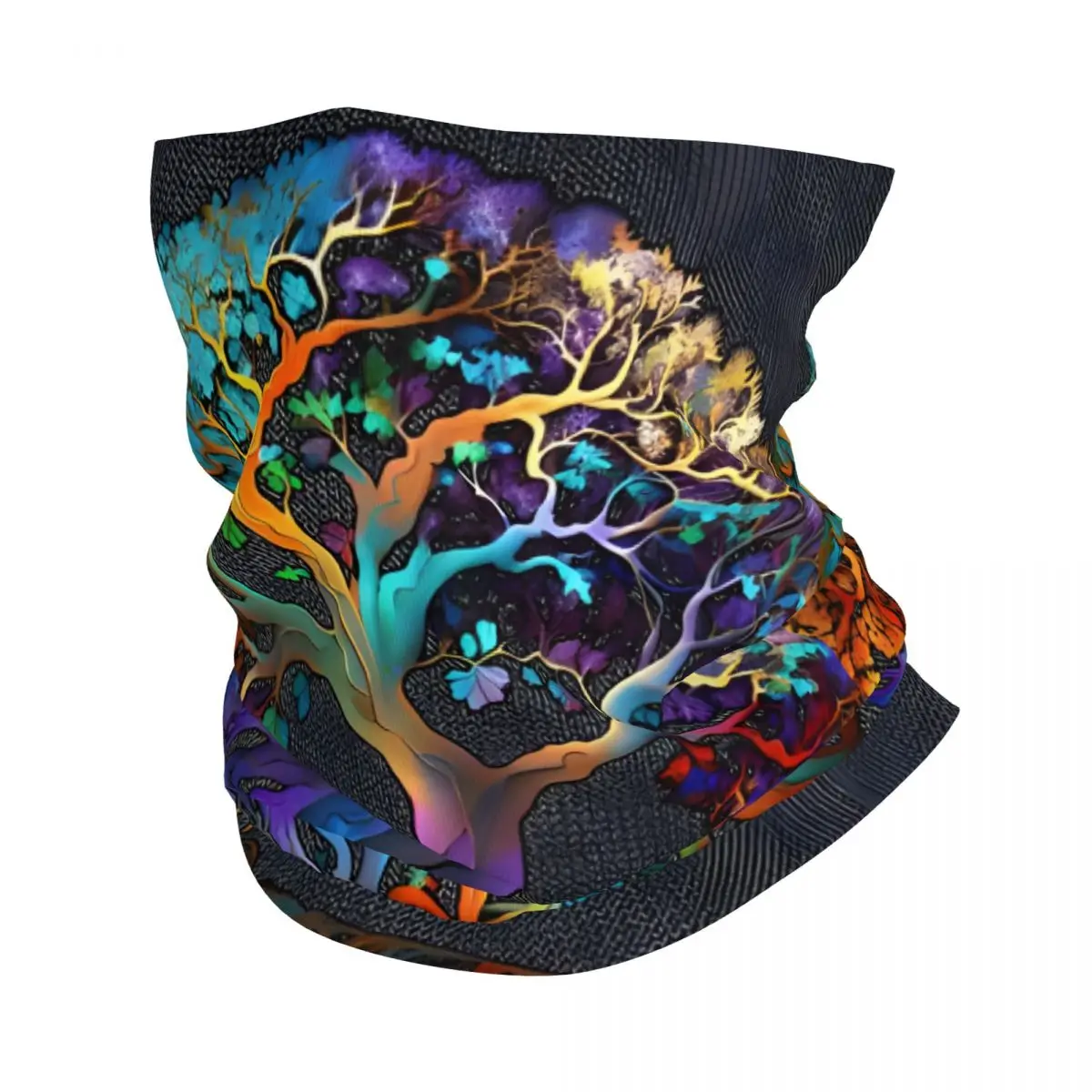 Colorful Life Tree Viking Scarf Neckerchief Neck Face Mask Polyester