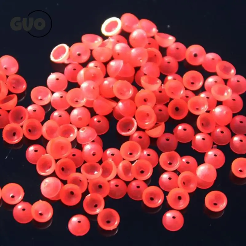 100pcs Half Round Stopper Beads For Sea Fishing Floating Tackle Accessories Tools