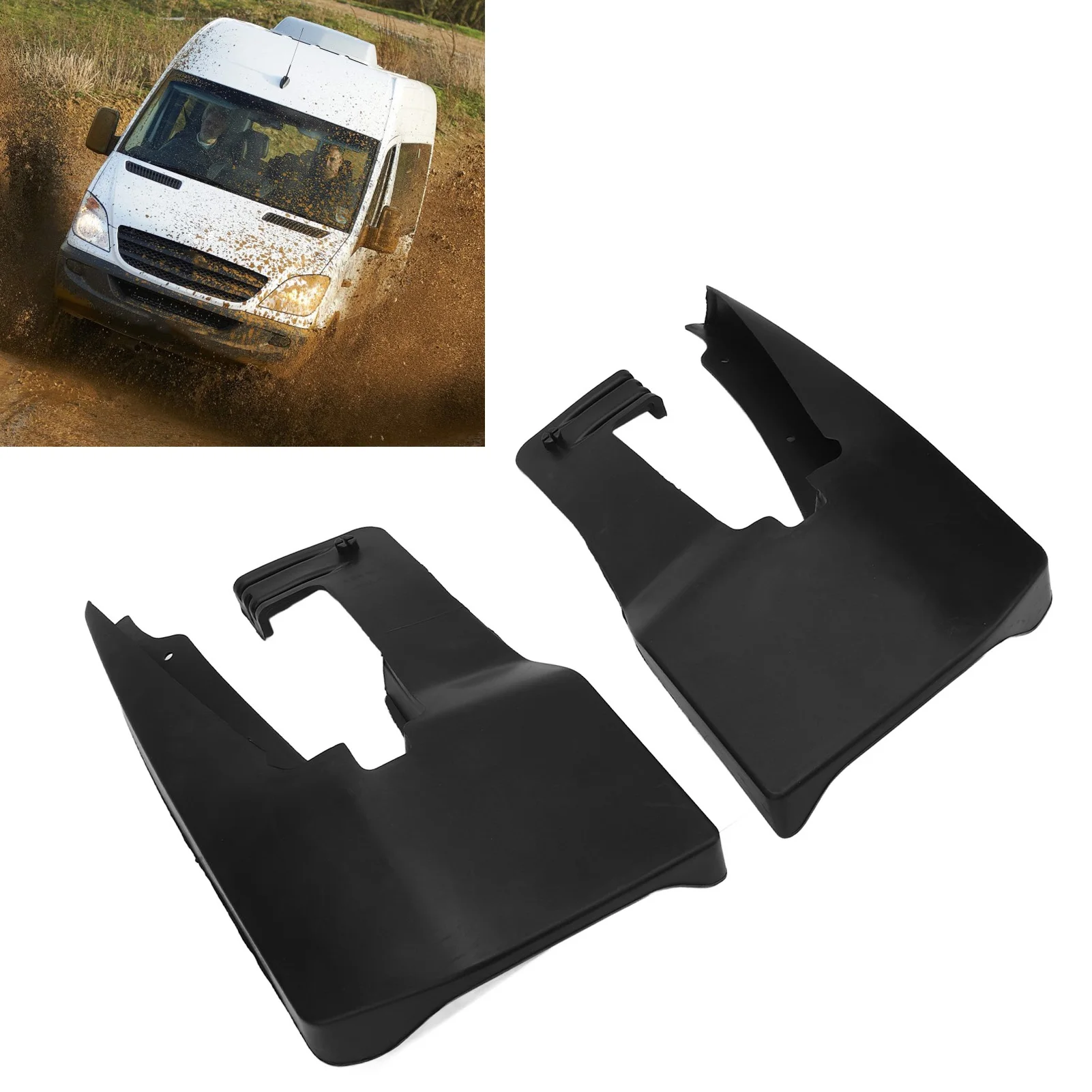 

1 Pair Sprinter 2006-2017 Front Mud Flaps (9068820104) - Heavy Duty Splash Guards